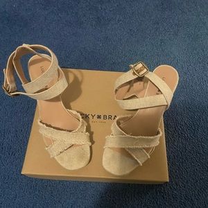 Lucky Brand gently used wedge sandals